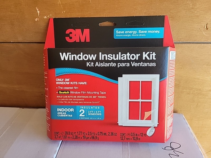 3M Indoor Window Insulator Kit, Window Insulation Film for Heat and Cold