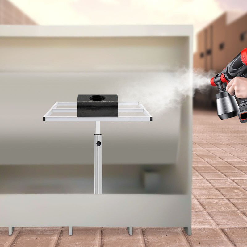 Painting Spraying Rotation Platform Stand Stainless Steel Adjustable Height