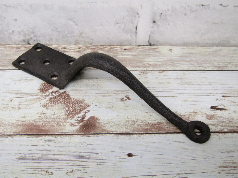 Rustic Craftsman Style 6" Cast Iron Small PULL Handle w/Screws Door Cabinet