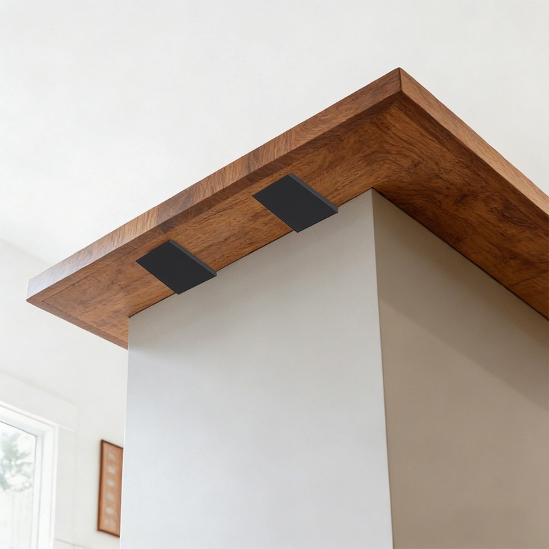 Heavy Duty Kitchen Island Support Floating Bracket, Countertop Support Bracket