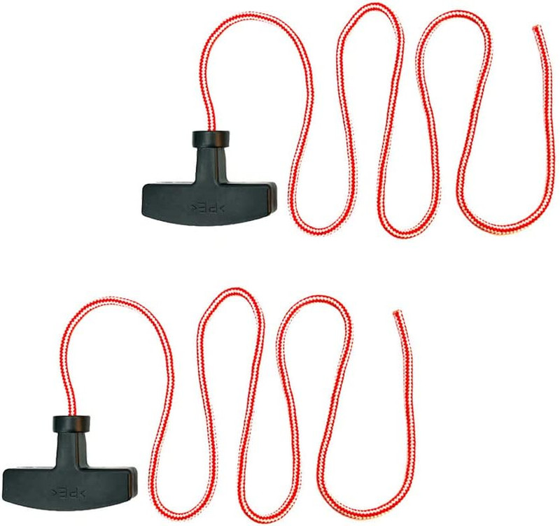 Garage Door Emergency Release Pull Cord with Handle Garage Opener Rope Puller, A gallery