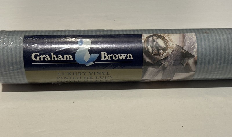 Graham & Brown Wallpaper Blue Narrow Stripes #22788 11yds 56 SqFt CottageCore