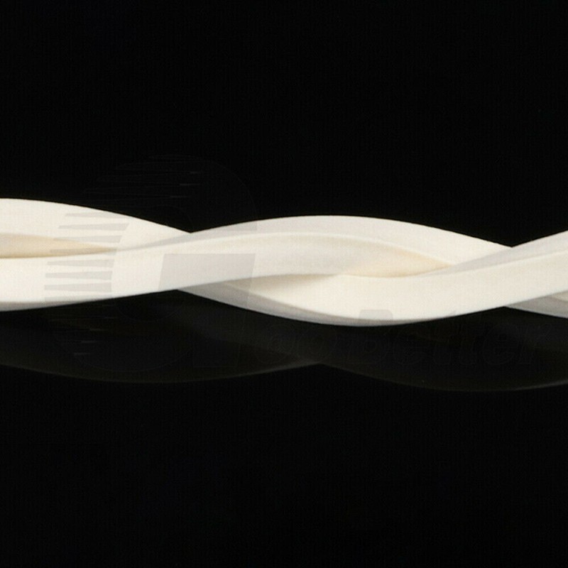 White Foamed Silicone Rubber Strip Square Sponge Cord Trim Seals 10x10mm-30x30mm gallery