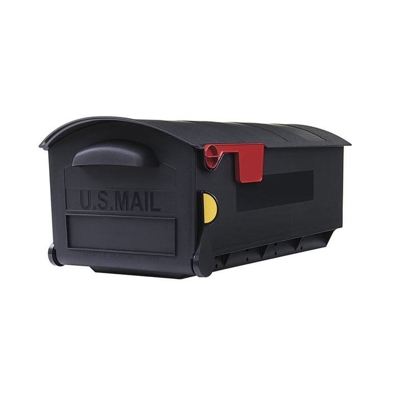 Mailboxes Patriot Plastic, Large, Post-Mount Mailbox in Black gallery