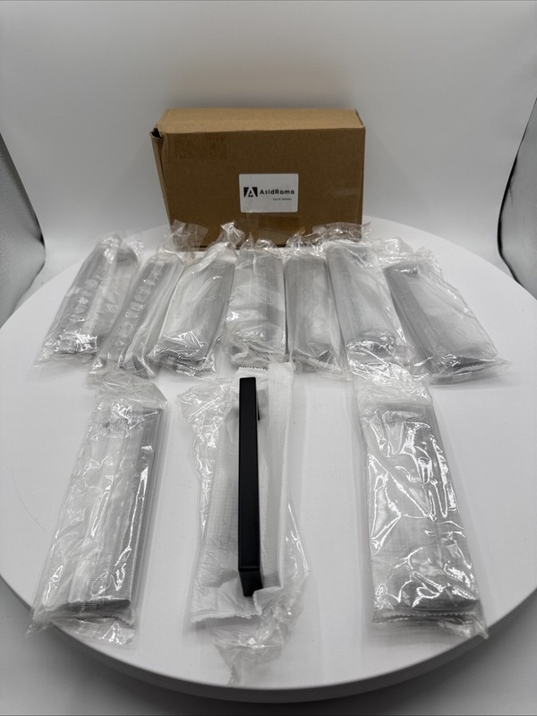 Asidrama 10 Pack Matte Black Cabinet Handles 5” 128mm Drawer Pulls