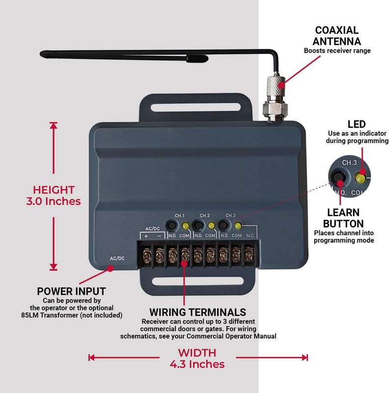 For 850LM Universal Receiver 7527 3-Channel Security+ 2.0 for Liftmaster gallery