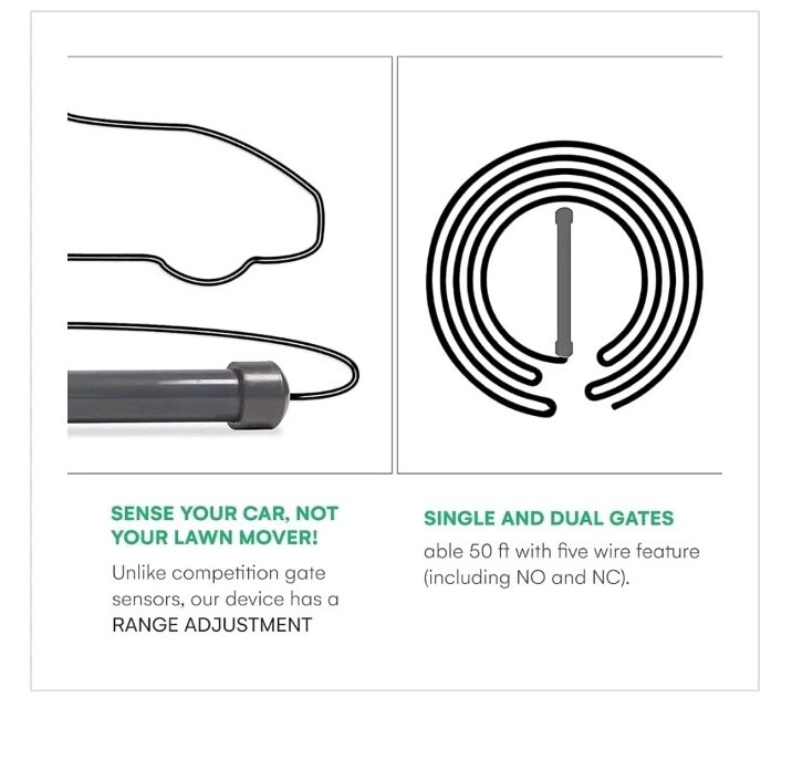 Gate Sensor Wireless Vehicle Exit / Entry Sensor Gate Exit Wand For Driveway gallery