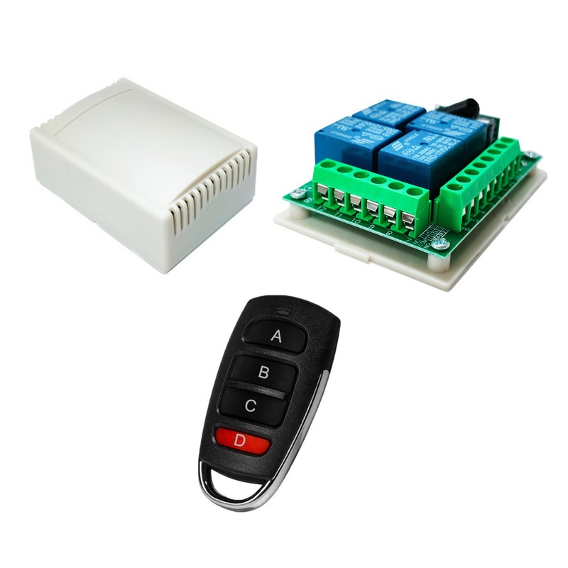 Wireless Remote Control KR1204+2KT06 Channel Relay Switch Transmitter+Receiver gallery