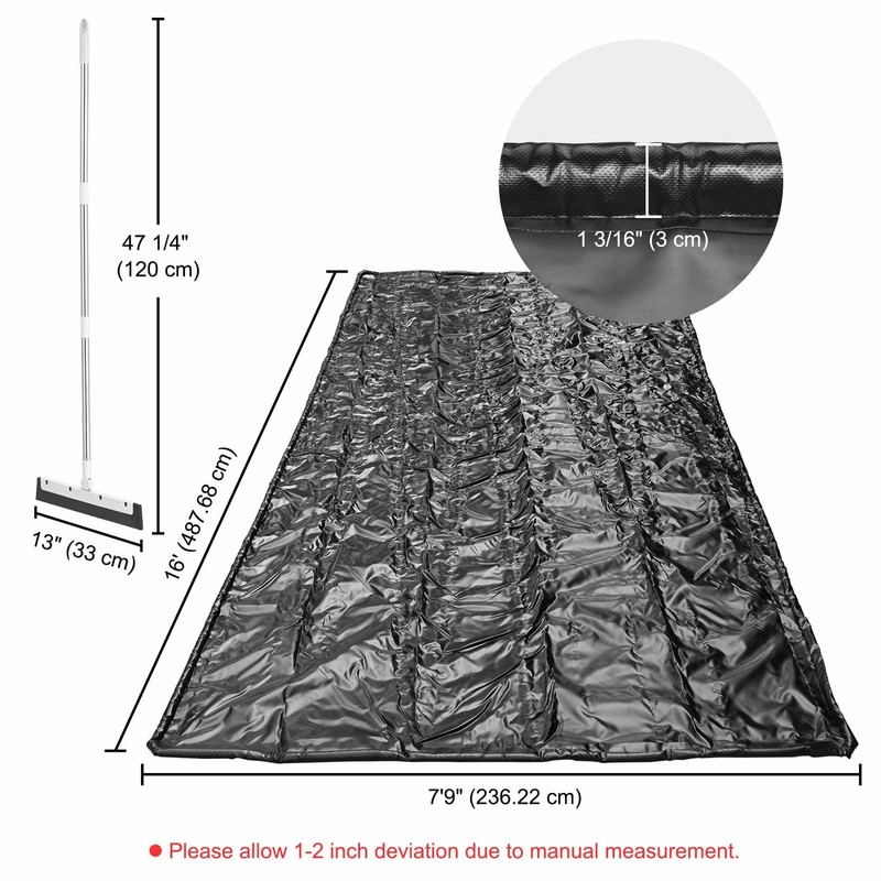 Yescom Containment Mat Garage Floor Mat for SUV Snow Mud Compact Size 7'9"x16' gallery