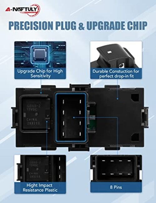 Master Power Window Switch Replacement for 2007-2013 Passenger Window Switch gallery