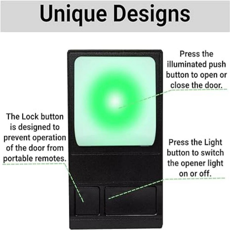 Wall Mounted Garage Door Control Panel for LiftMaster Chamberlain Security Plus gallery