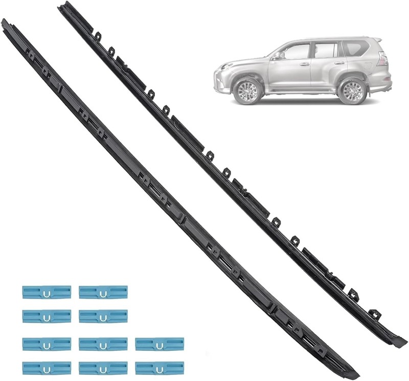 Front Driver & Passenger Side Windshield Moulding Kit Compatible with Lexus V…
