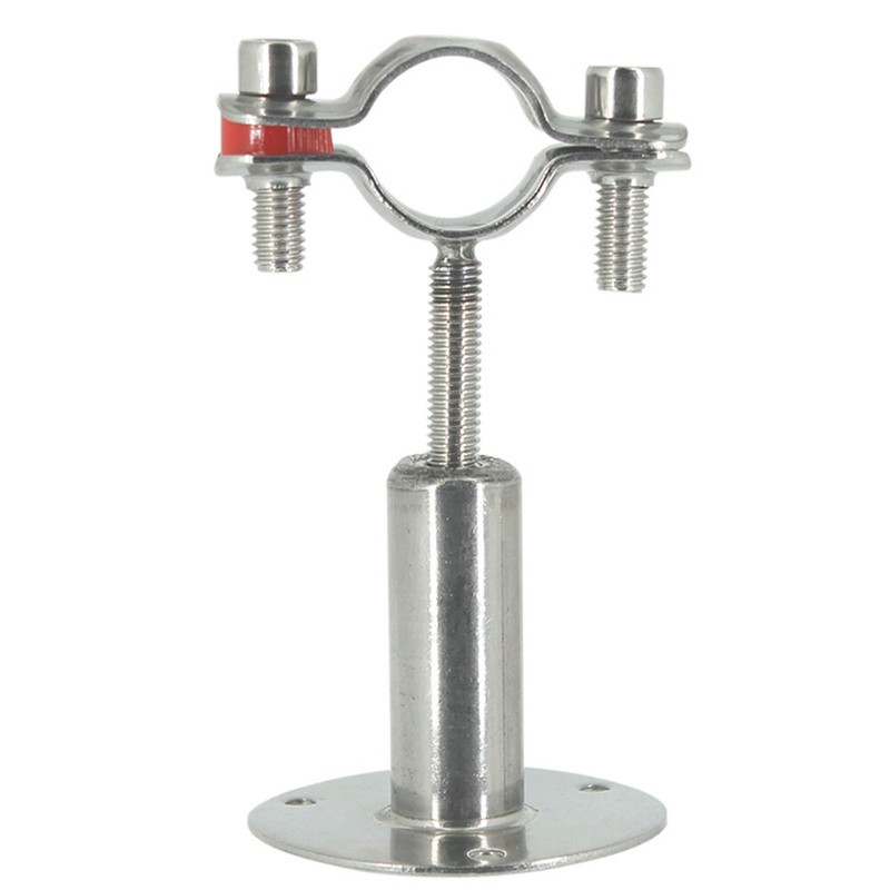 Adjustable Bracket Clamp Pipe Straps Wall Mount Ceiling Pipe Support SS for Pipe gallery