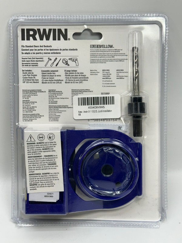 IRWIN Tools Door Lock Installation Kit, Bi-Metal (3111002) gallery