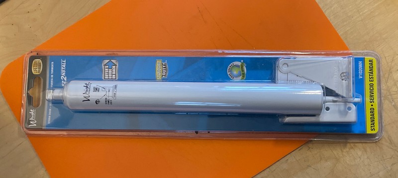 Wright Pneumatic Storm & Screen Door Closer White Light Duty V1020WH