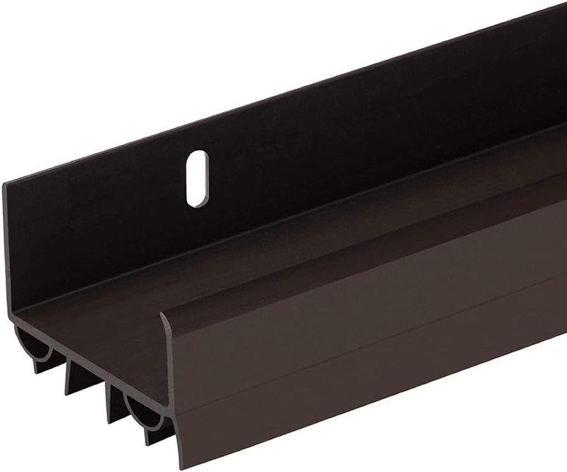 4 FT (48″) PVC Slide-On Door Bottom | Adjustable Plastic Weatherstrip Door Botto