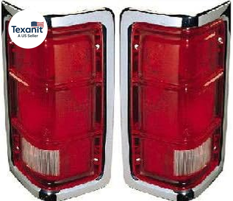 Tail Light Set Compatible with 1981-1993 Dodge D150/ W250/ D250/ W150/ D350, Fit gallery