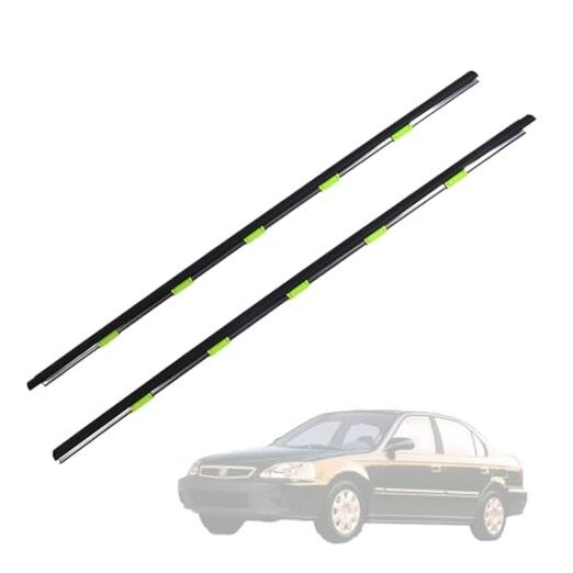 2 Pcs Left Right Door Window Weather Molding Outer Beltline Weatherstrips