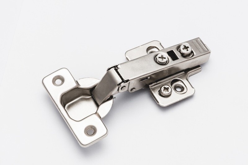 (10 Pieces) Full Overlay Soft Closing Frameless Cabinet Door Hinge with Screws