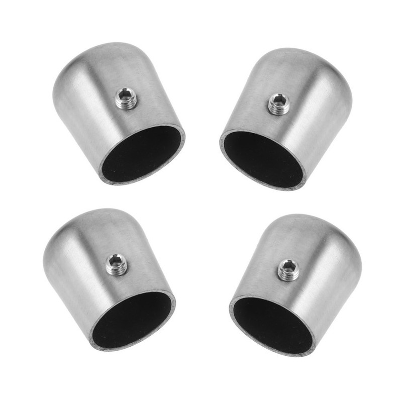 4 Pcs Hand Rail Fitting Handrail Fittings Guardrail End Cover Cap for gallery