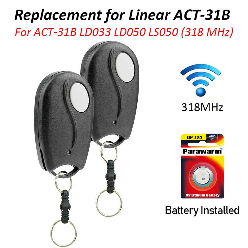 For Linear Mega Code MCT-2 MCT-3 Garage Door Remote Transmitter DNT00084 318mhz gallery