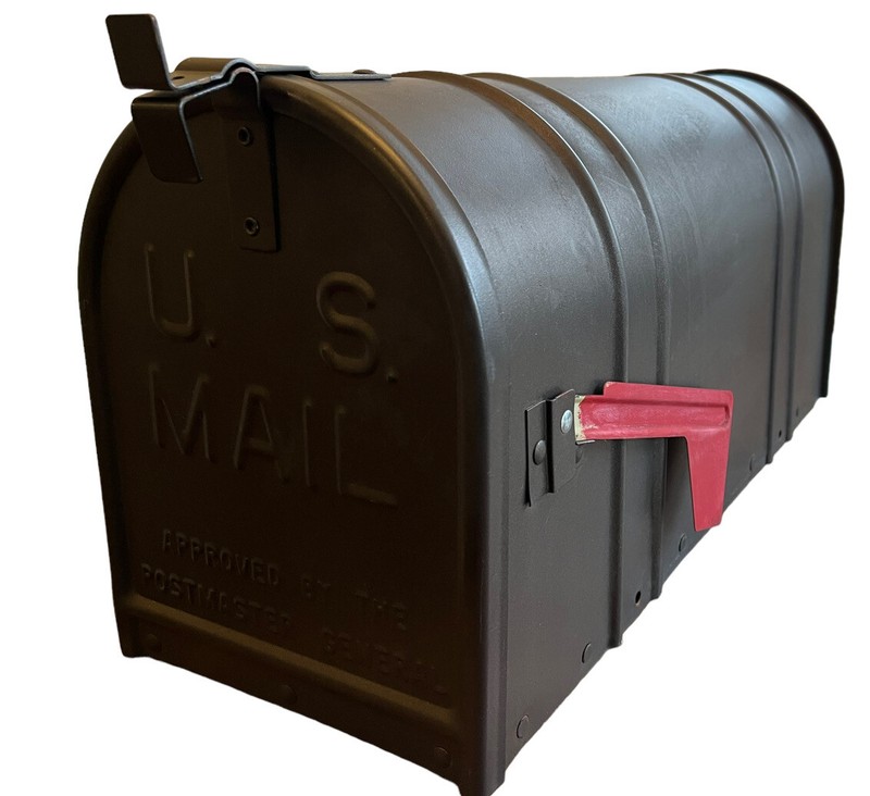 U.S. Mail Chocolate Brown Mailbox 21” L X 8” W X 10” H Fulton Corp VERY LARGE