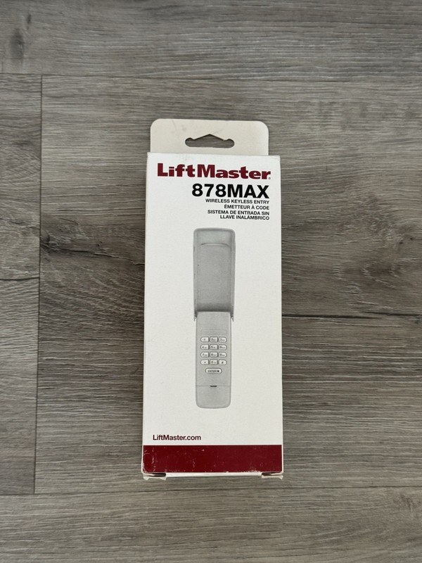 LiftMaster 878MAX Wireless Keyless Entry Garage Door Keypad – Brand New