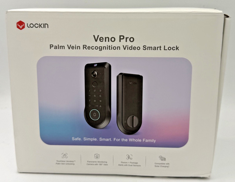 Lockin Veno Pro Smart Deadbolt Lock with Dual Swappable Batteries LKMSD411