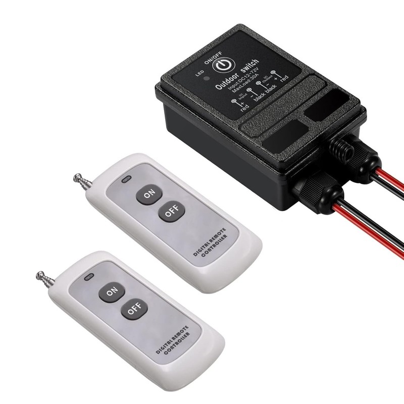 DC12V Waterproof Remote Control Relay Switch,984Ft Long Range Wireless Remote Sw