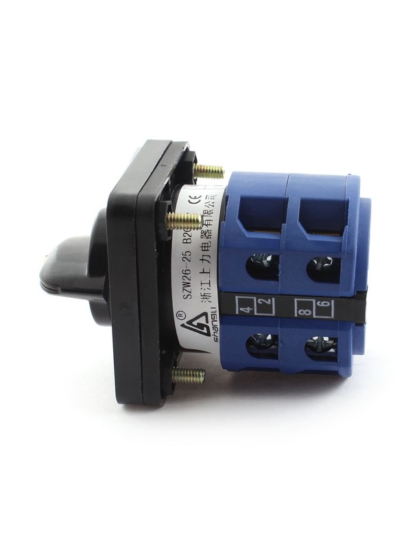 1Pcs Square Panel 2-Pole 3-Position Momentary Universal Rotary Changeover Switch gallery