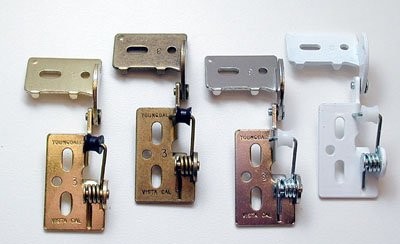 1/4" Overlay Self Closing Knife Hinge For 1/2" Minimum Thickness Door Antique...