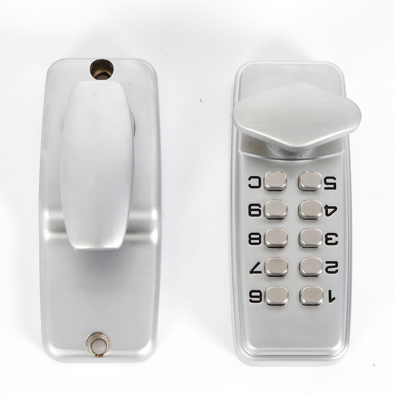 Mechanical Door Lock Keyless Knob Keypad Digital Push Button Password Lock NEW gallery