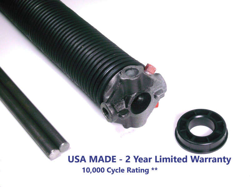 Garage Door Torsion Spring SINGLE LW .283 x 2″ ID x Select Length – with Options