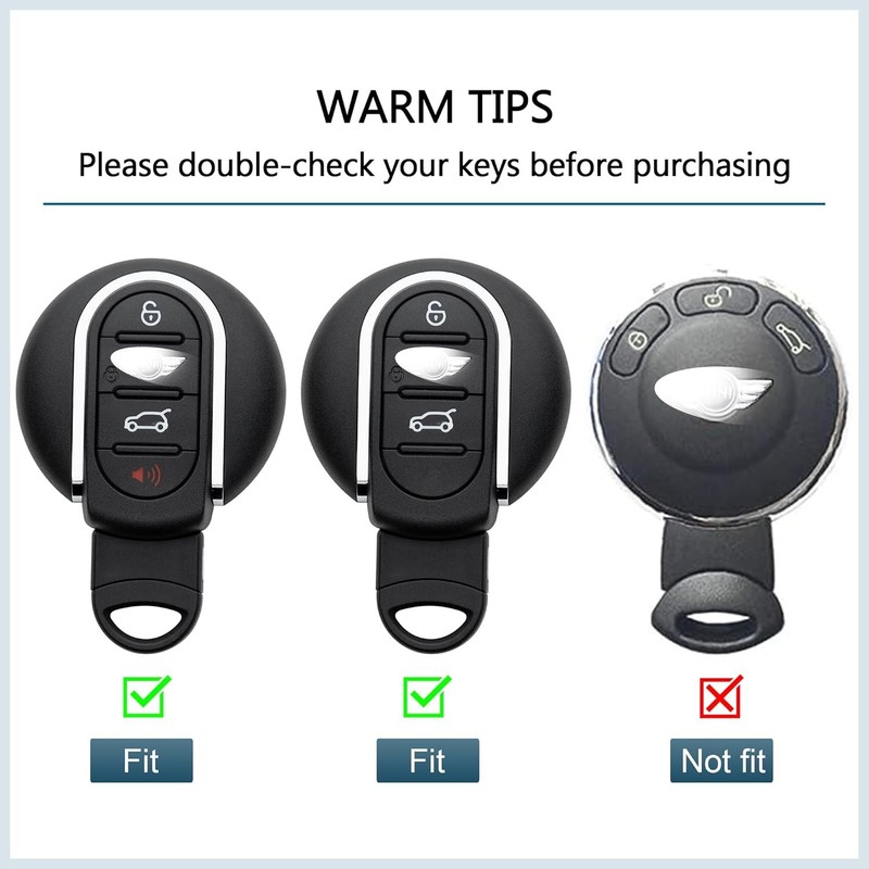Key Fob Cover Compatible with Key Case Protector Keychain HolderS Color: Black gallery