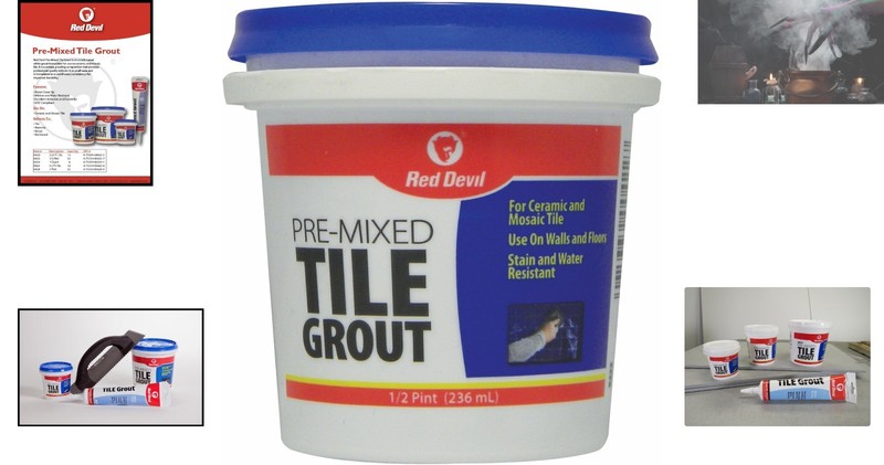 Versatile 1/2 Pint Pre-Mixed Grout - Durable White Tile Grout for All Surfaces gallery