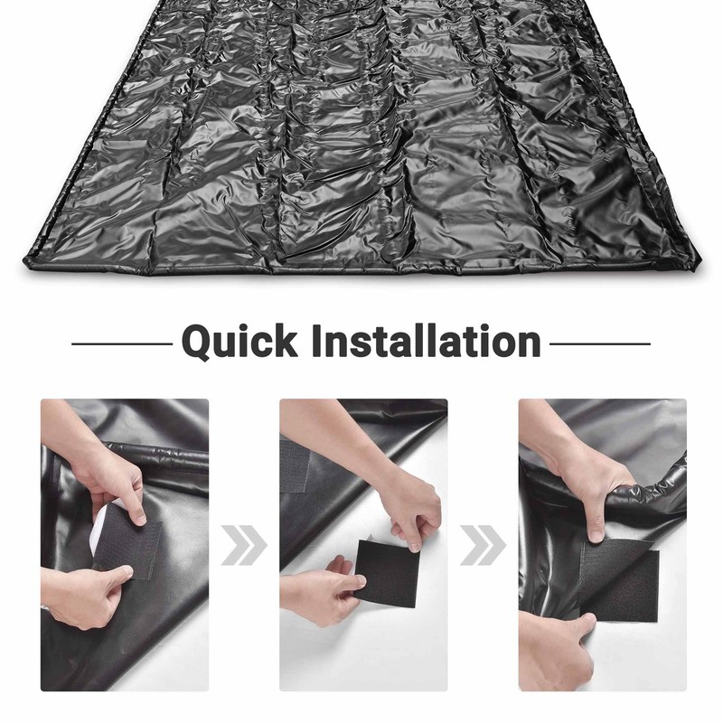 Yescom Containment Mat Garage Floor Mat for SUV Snow Mud Compact Size 7'9"x16' gallery