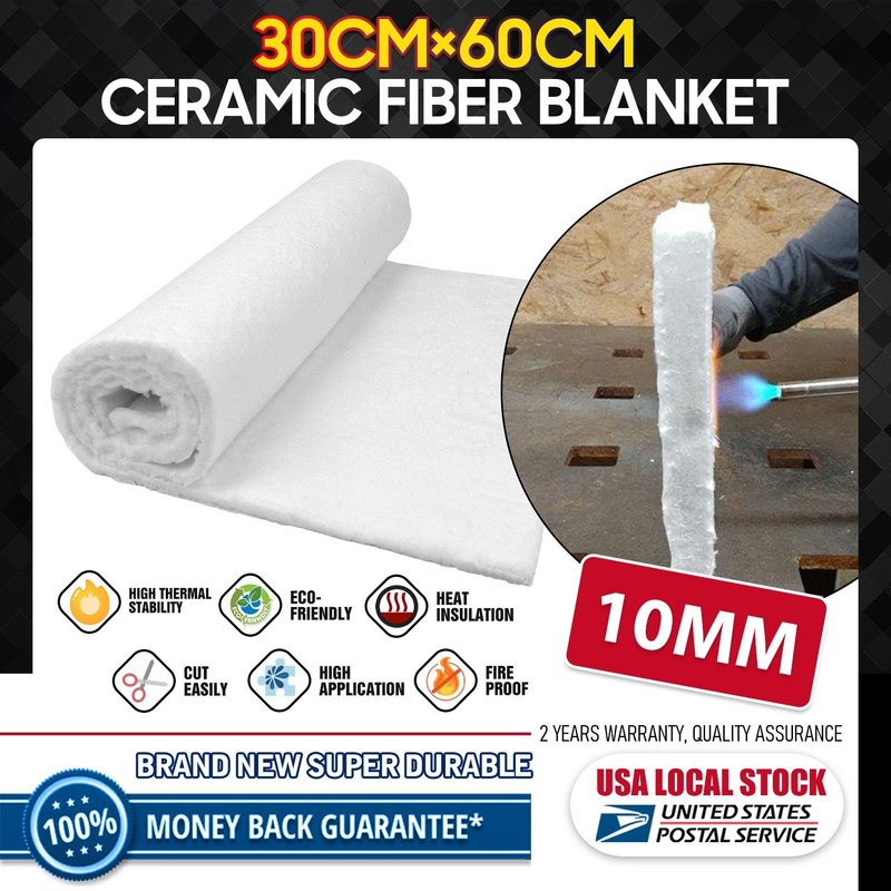 1Pcs Fireproof Ceramic Fiber Insulation Mat 11inch*23inch Heat-resistant