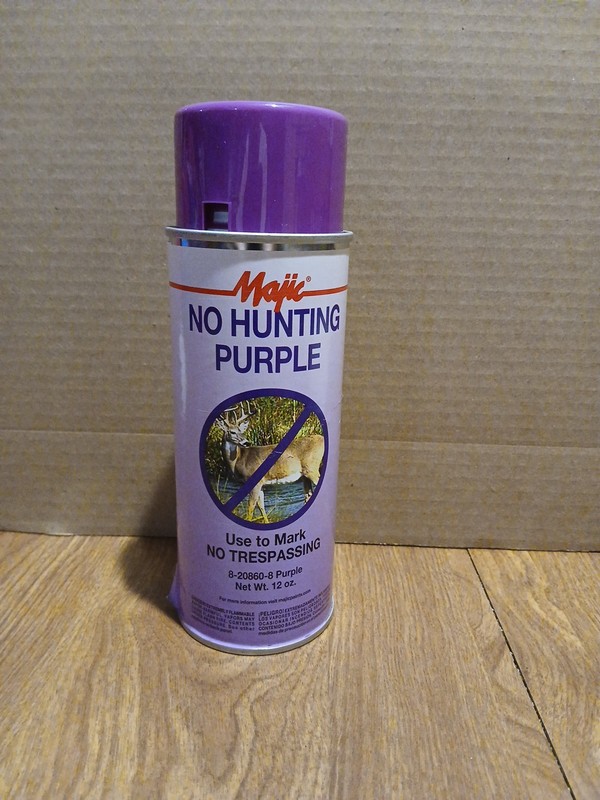 Majic Spray Paint 12 Fl Oz No Hunting Purple 12 Ounce Paint