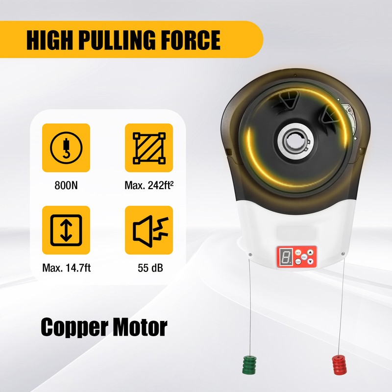 Automatic Garage Roll Up Roller Door Opener Motor w/ Remote Control Motor 100W gallery