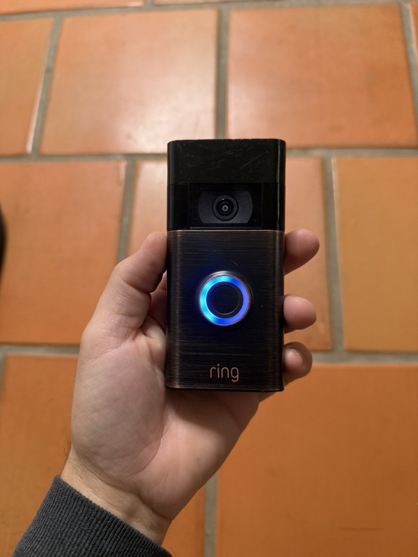 Ring 5UM5E5 (2nd Generation) Black Night Vision 2-Way Talk Smart Video Door Bell