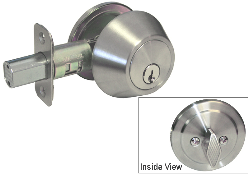Entry Keyed Deadbolt Combo Satin Nickel Door Locks lever Brushed 6300 (RH) gallery