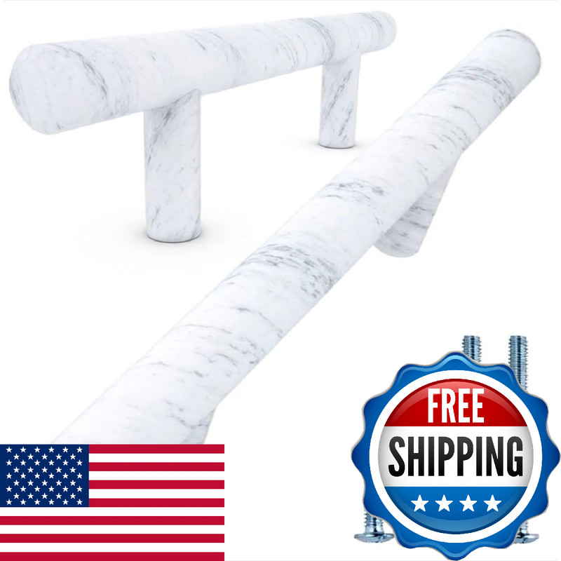 Alpine Hardware Solid Euro Style Bar Pull 25 Pack 3 inch Hole Center 5 3/8 inch
