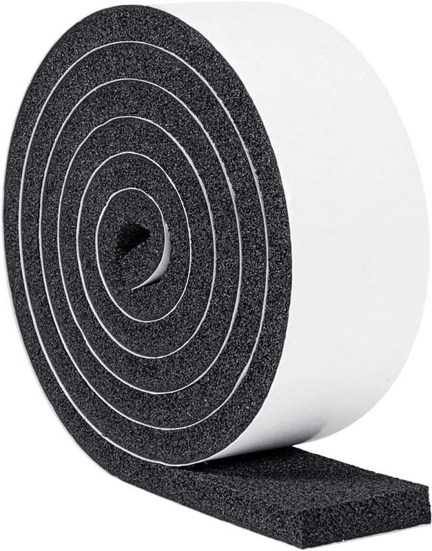 Open Cell Air Conditioning Weatherstrip Insulation Foam 2" X1/2", Self Adhesive gallery