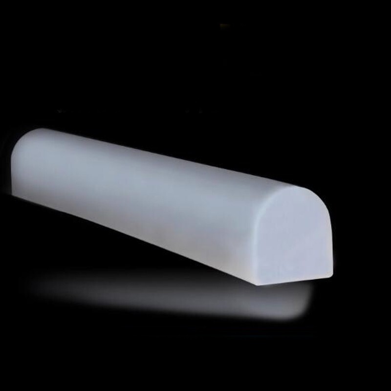 1 Meter D type silicone rubber sealing strip kitchen bar water retaining strip gallery