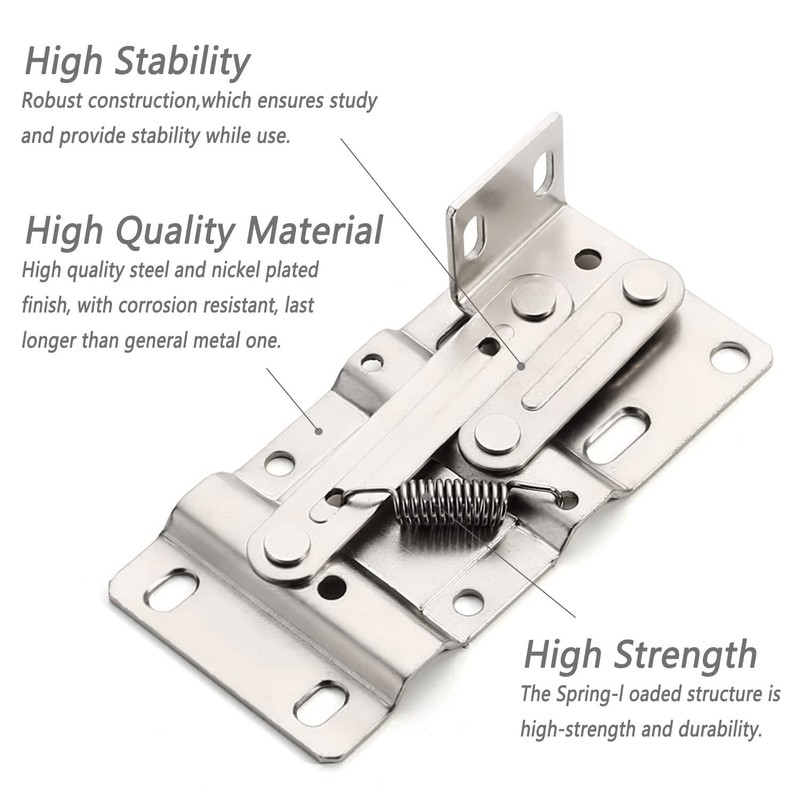 2 Pack Tip Out Tray Hinges, Scissor Hinges for Kitchen Sink or Bathroom Cabinet gallery