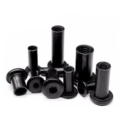 M3 M4 Hex Socket Flat head Lock Nut Allen Clamp Nuts Black Carbon steel gallery