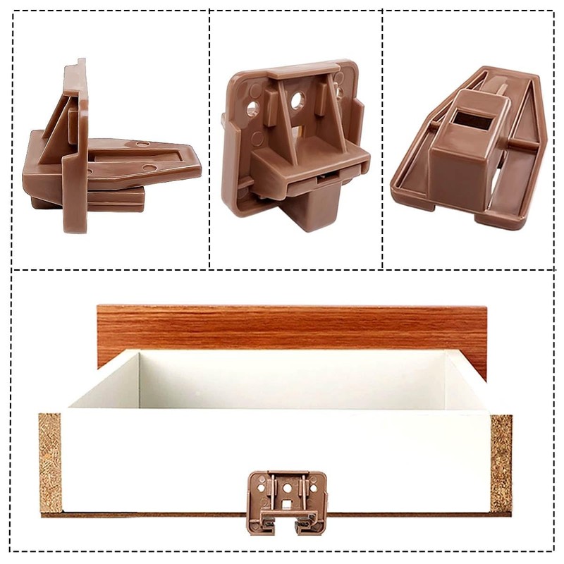 Center Mount Drawer Slides Plastic Guides Replacement Pair gallery