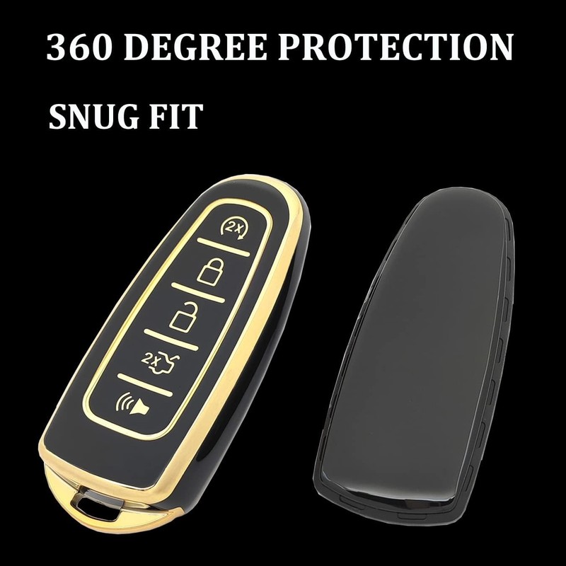 Protective Key Fob Cover Compatible with Explorer Edge Taurus Fle Color: Black gallery