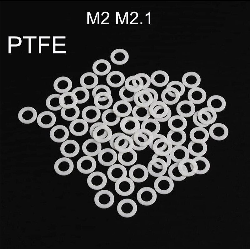 M2 M2.1 PTFE Plastic Washer High Temperature Resistant Gasket