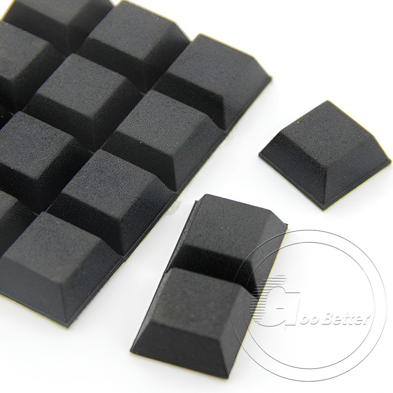 Self-Adhesive Rubber Feet Pads | Square, Black 10mm-25mm Width, Small & Large gallery